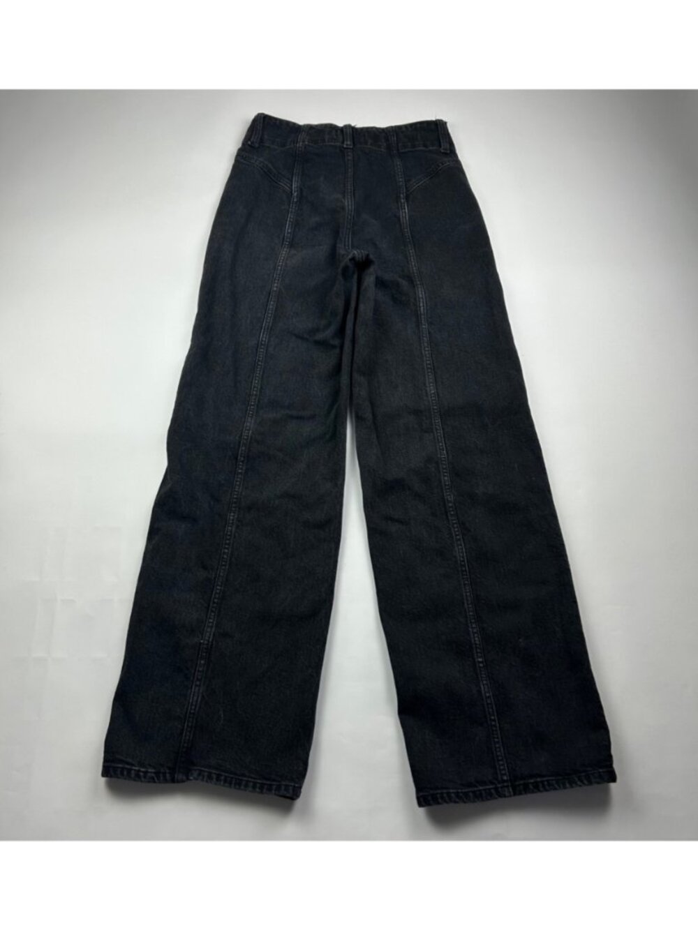 Universal Thread Black Denim High Rise Wide Leg Jeans 6R - Picture 5 of 6